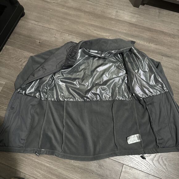 COLUMBIA Women OMNI HEAT light gray fleece zip up jacket - SIZE S - Picture 3 of 6